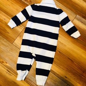 Ralph Lauren One Pieces - Ralph Lauren baby boy striped coverall Ralph Lauren One Pieces - Ralph Lauren baby boy striped coverall